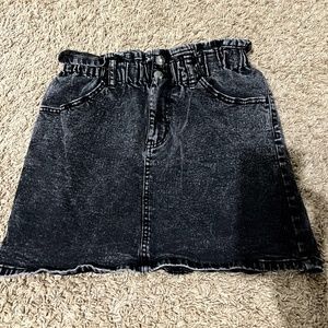 Black Denim skirt, size small, can fit medium